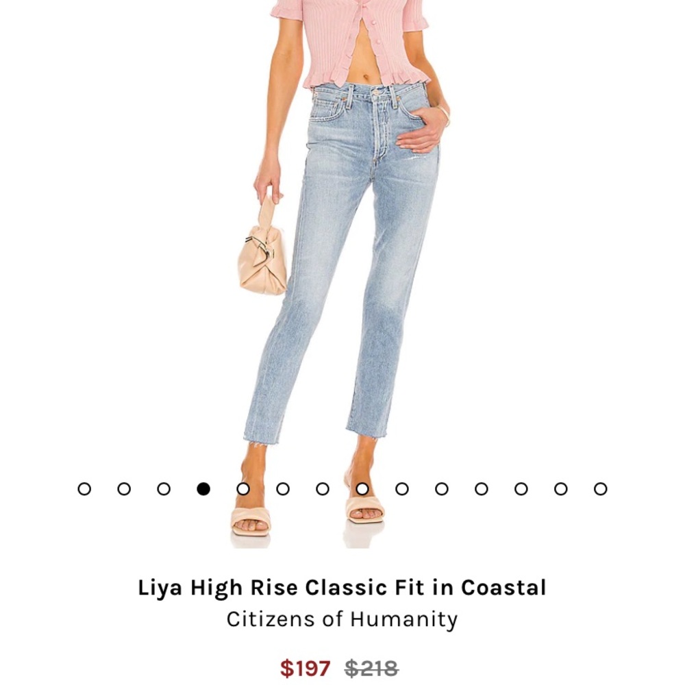 Citizens Of Humanity Liya High Rise Classic Crop In Vintage